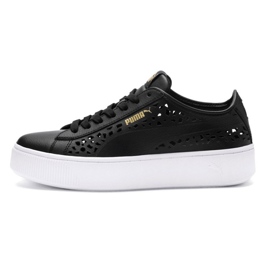 Puma Vikky Stacked Laser Cut 369378 01 negro