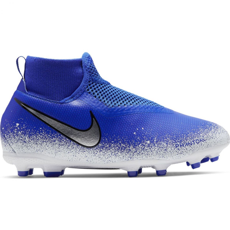 Zapatillas de fútbol Nike Phantom Vsn Academy Df FG / MG Jr AO3287-410 multicolor azul