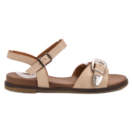 SHELOVET Sandalias beige