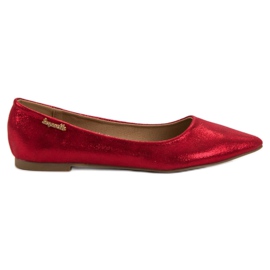 Super Me Bailarinas brillantes rojo