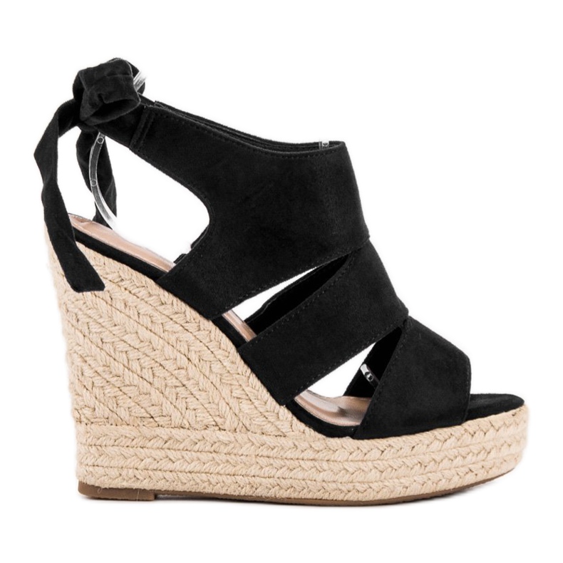 Cm Paris Sandalias de cuña negras negro