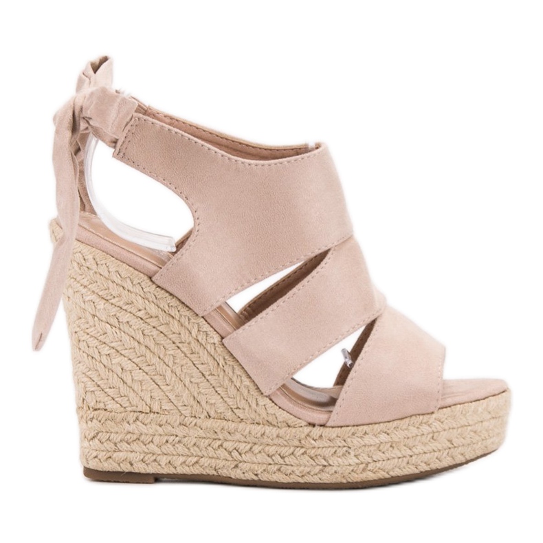 Cm Paris Sandalias con cuña en beige