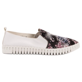 Vices Slipons con patrón blanco multicolor