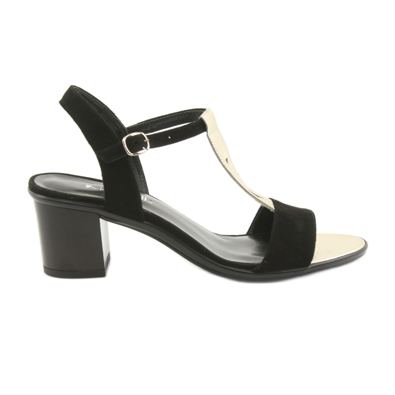Sandalias mujer anabelle 1447 negro / dorado amarillo