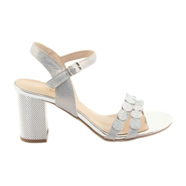 Sandalias plateadas de mujer Gamis 3658 azul gris rosa