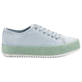 SHELOVET Zapatillas alpargatas azul