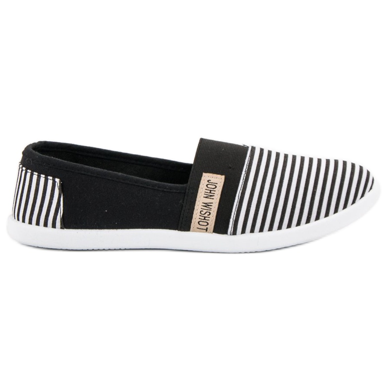 SHELOVET Slipons a rayas negro