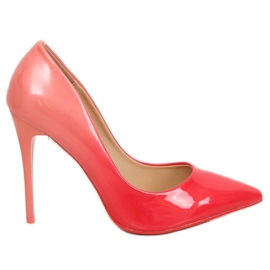 Zapatos de tacón en el ombre GH11302 Coral rojo