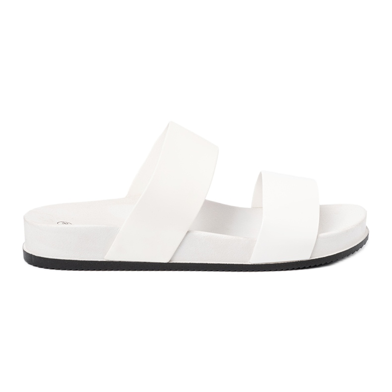 SHELOVET Cómodas pantuflas blancas blanco
