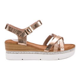 Seastar Sandalias de moda con circonita cúbica amarillo