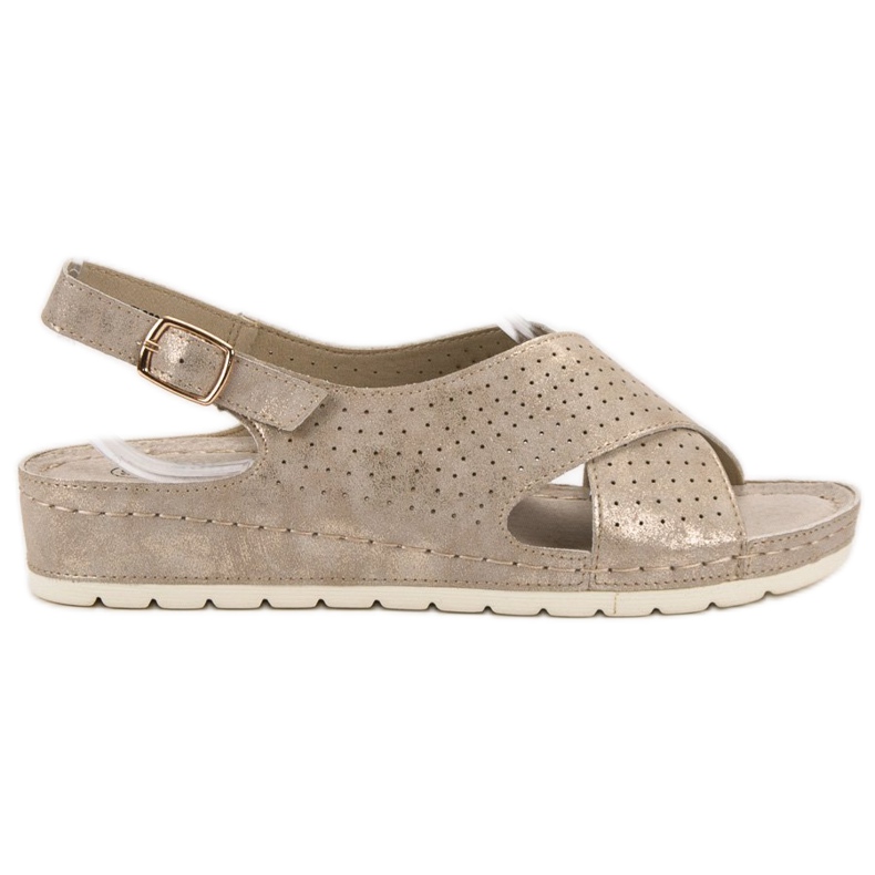 Goodin Sandalias en la plataforma dorado