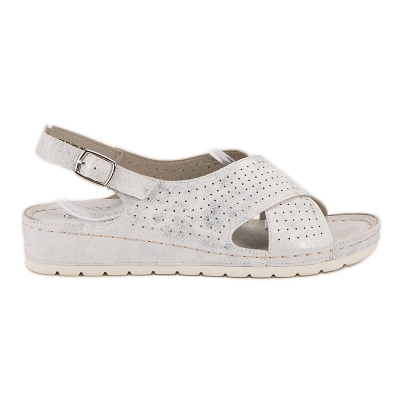 Goodin Sandalias en la plataforma blanco Goodin Sandalias en la plataforma blanco