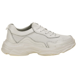 Goodin Zapatillas de cuero blancas blanco Goodin Zapatillas de cuero blancas blanco