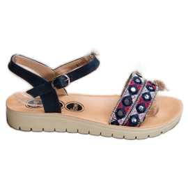 SHELOVET Sandalias casuales multicolor azul marino SHELOVET Sandalias casuales multicolor azul marino