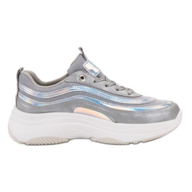 SHELOVET Zapatillas en la plataforma gris