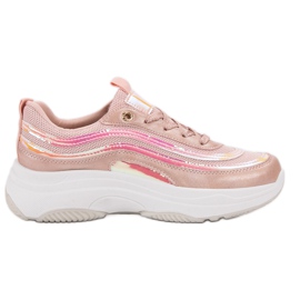 SHELOVET Zapatillas en la plataforma rosa