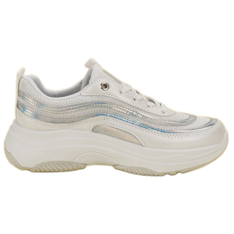 SHELOVET Zapatillas en la plataforma blanco