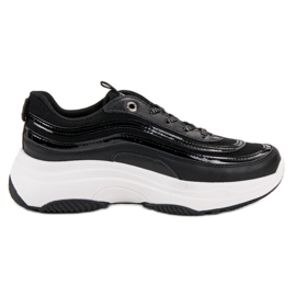 SHELOVET Zapatillas en la plataforma negro