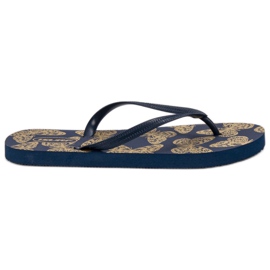 SHELOVET Chanclas ligeras azul marino