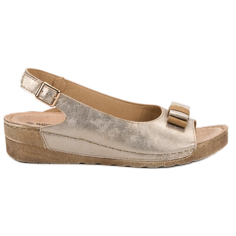 Goodin Sandalias con lazo amarillo