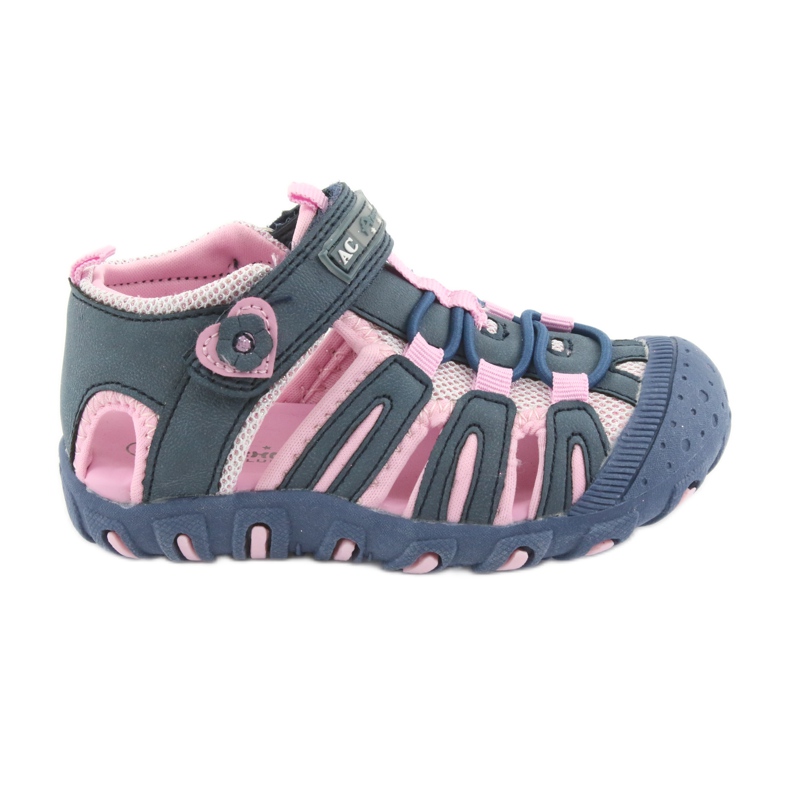 Sandalias deportivas American Club azul rosado