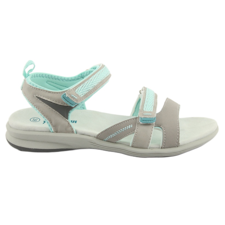 American Club HL12 sandalias de niña gris verde