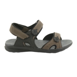 American Club Sandalias deportivas juveniles American HL09 negro / caqui multicolor