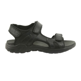 American Club Sandalias deportivas americanas piel negra CY11 negro