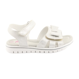 American Club Sandalias de niñas estadounidenses White Pearl GC25 blanco
