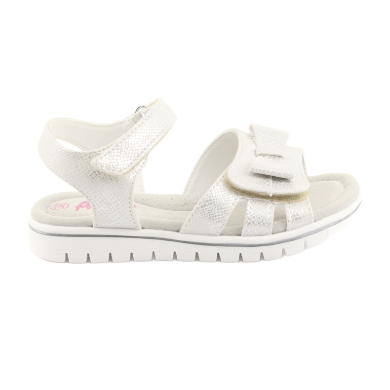 American Club Sandalias de niñas estadounidenses White Pearl GC25 blanco