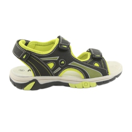 Sandalias negras American Club RL22 para niño negro verde