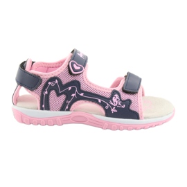 Sandalias deportivas para niña American Club rosado azul marino