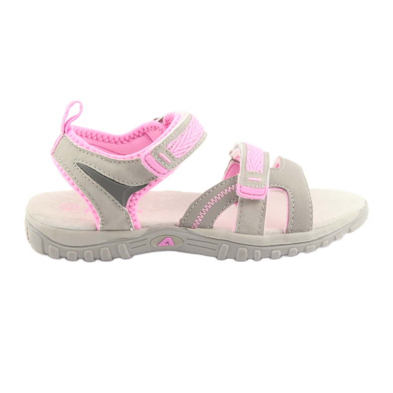 American Club Sandalias estadounidenses deportes deportivos HL14 gris/rosa