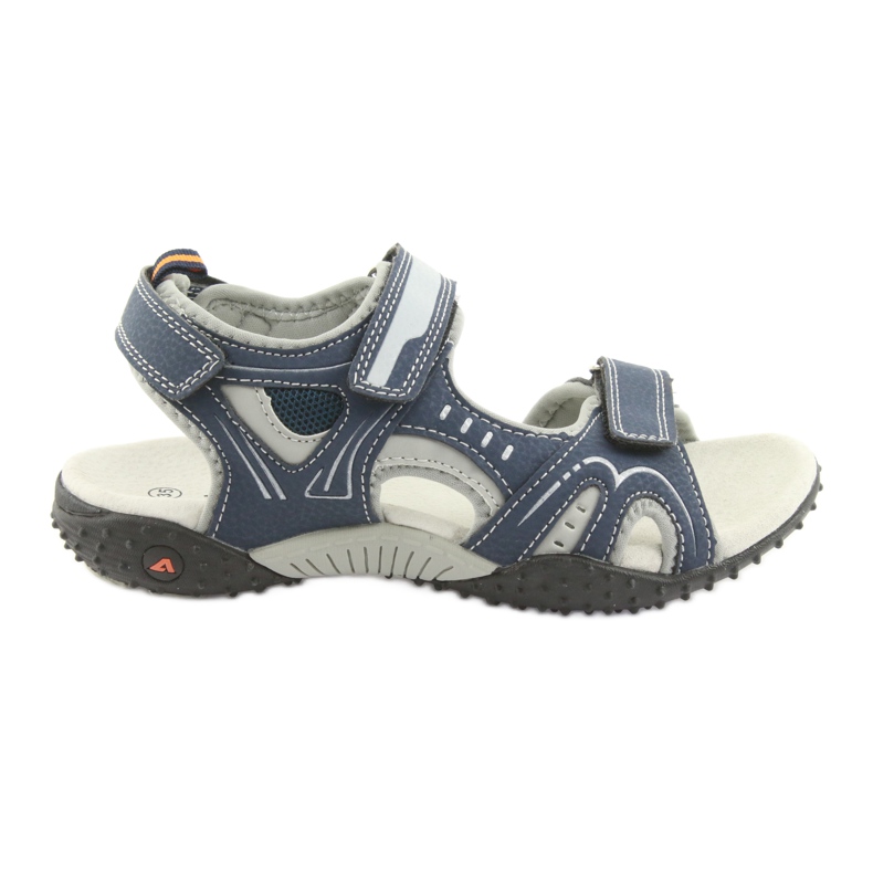 Sandalias de niño American Club RL18 azul marino gris