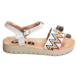 SHELOVET Sandalias casuales blanco
