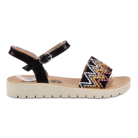SHELOVET Sandalias casuales negro