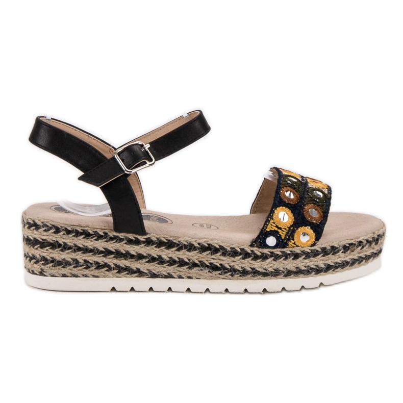 SHELOVET Sandalias en la plataforma negro