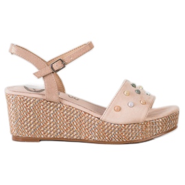 Aclys Sandalias de cuña casual marrón