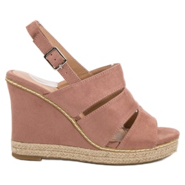 Primavera Sandalias en polvo rosa