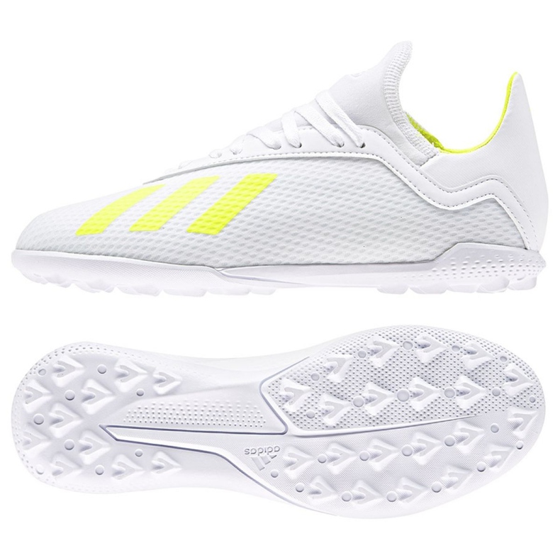 Botas de fútbol adidas X 18.3 Tf Jr BB9404 multicolor blanco
