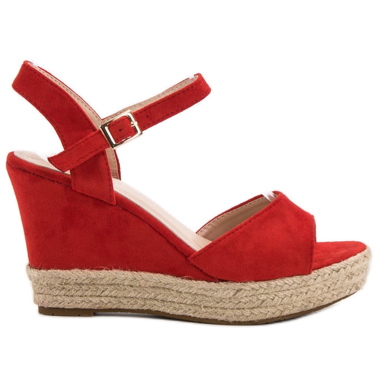 Bello Star Sandalias alpargatas rojo