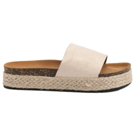 Nio Nio Zapatillas en la plataforma marrón Nio Nio Zapatillas en la plataforma marrón