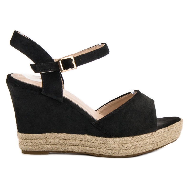 Bello Star Sandalias alpargatas negro