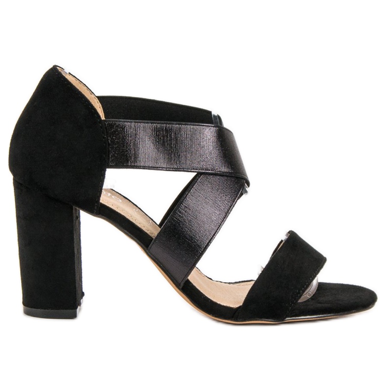 Evento Sandalias sin cordones con banda elástica negro Evento Sandalias sin cordones con banda elástica negro