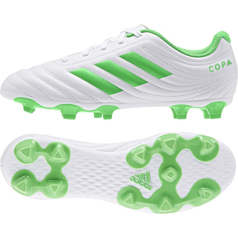 Botas de fútbol adidas Copa 19.4 Fg Jr D98089 multicolor blanco Botas de fútbol adidas Copa 19.4 Fg Jr D98089 multicolor blanco