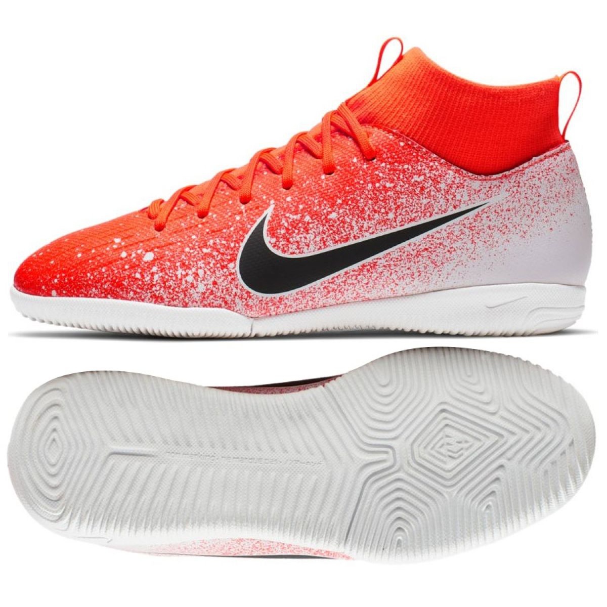 BOTAS DE FÚTBOL SALA NIKE LUNAR GATO II BLANCO NARANJA BOTAS DE FÚTBOL SALA NIKE LUNAR GATO II BLANCO NARANJA