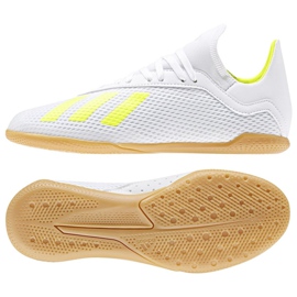 Zapatos de interior adidas X 18.3 In Jr BB9397 multicolor blanco