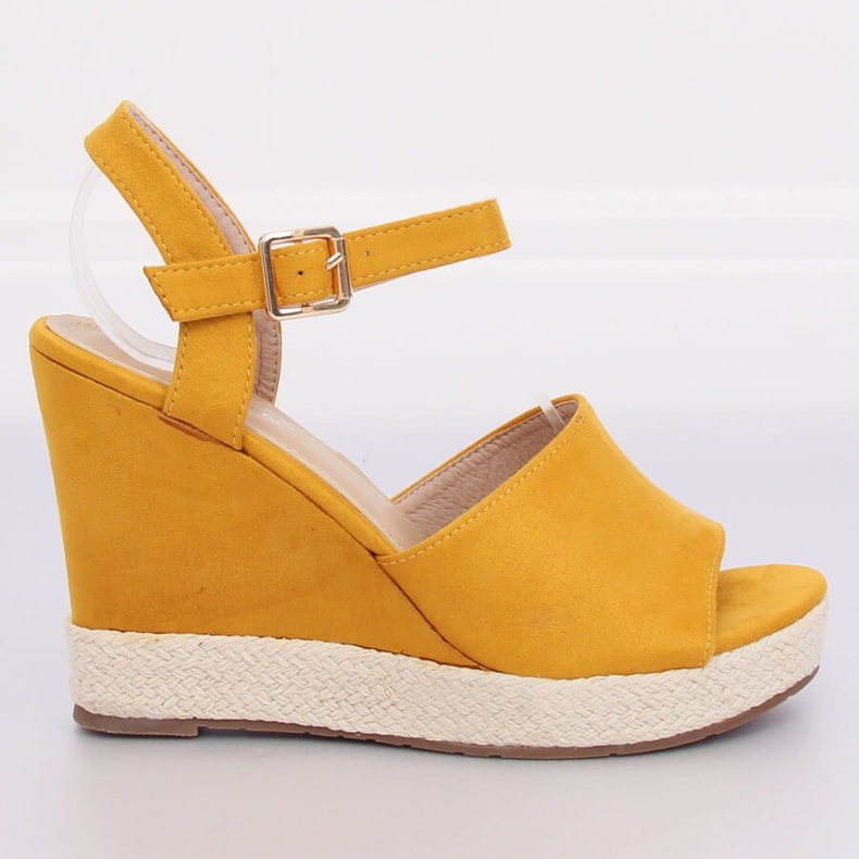 Sandalias tacones de cuña FD-5M14 Amarillo II-GAT