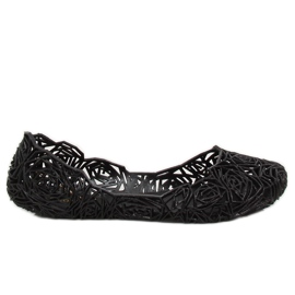 Bailarinas de goma negra QX-02 Black negro