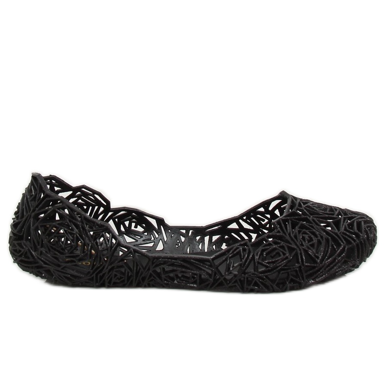 Bailarinas de goma negra QX-02 Black negro